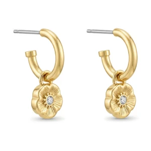 Kolczyki Coach 37546481 Złoty