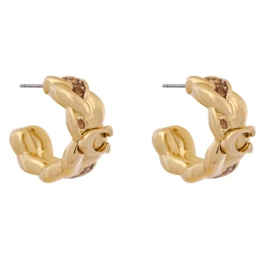 Kolczyki Coach 37557606 Złoty