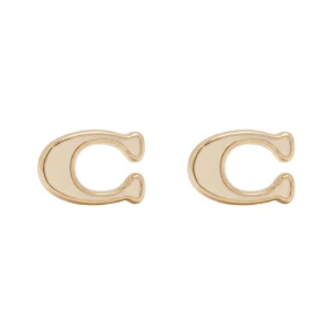 Kolczyki Coach 37571173 Złoty