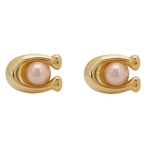 Kolczyki Coach Pearl Signature C Stud Earrings 37341922GLD651 Złoty