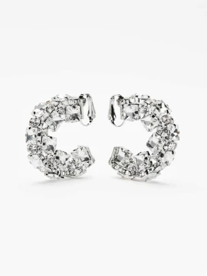 Kolczyki Diamond Cut Patrizia Pepe srebrny
