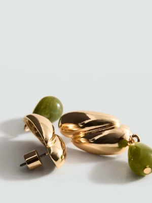 Kolczyki długie łączone złoty - Kobieta - Rozmiar uniwersalny - MANGO