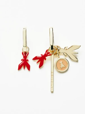 Kolczyki Fly Charms Patrizia Pepe złoty
