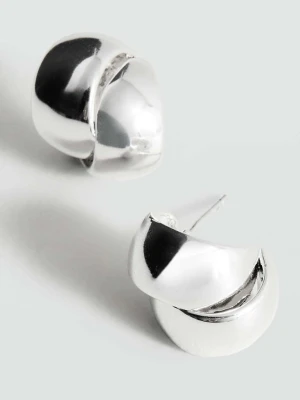 Kolczyki geometryczne ze stali nierdzewnej srebrny - Kobieta - Rozmiar uniwersalny - MANGO
