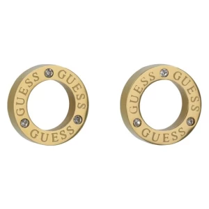 Kolczyki Guess Circle Lights JUBE03 173JW Żółte złocenie