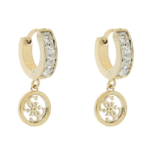 Kolczyki Guess Huggie Me JUBE03 147JW Żółte złoto