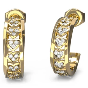 Kolczyki Guess JUBE04 603JW Złoty
