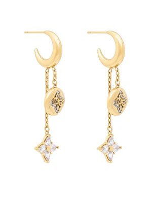 Kolczyki Guess JUBE06 471JW Złoty