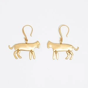 Kolczyki haczyk metalowe motywy złoty BIMBA Y LOLA