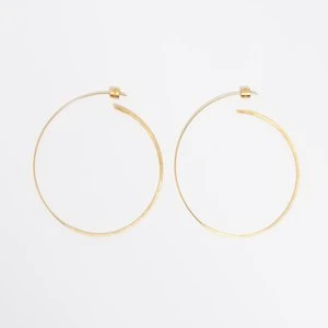 Kolczyki koła duże faktura złoto postarzane BIMBA Y LOLA