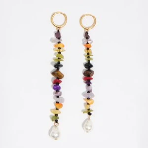 Kolczyki koła kamyczki wielobarwne BIMBA Y LOLA