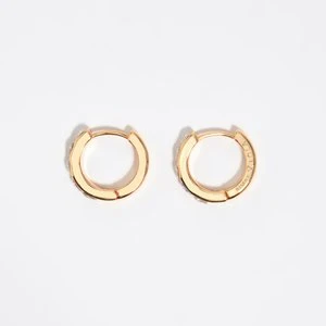 Kolczyki koła kryształki serce złote BIMBA Y LOLA