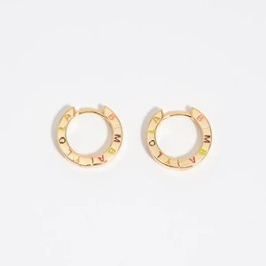 Kolczyki koła logo złote BIMBA Y LOLA