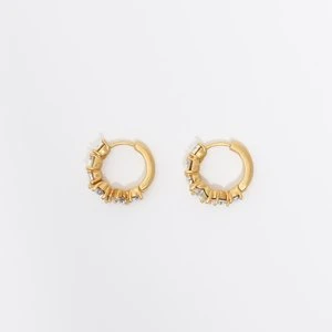 Kolczyki koła małe kryształki serce BIMBA Y LOLA