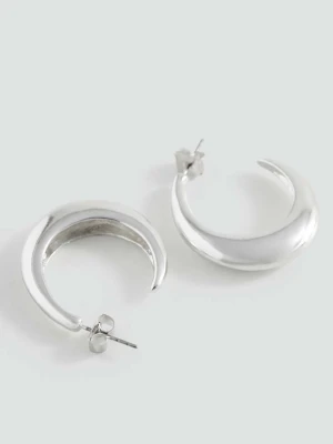 Kolczyki koła srebrny - Dziewczyna - Rozmiar uniwersalny - MANGO TEEN