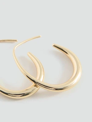 Kolczyki koła złoty - Dziewczyna - Rozmiar uniwersalny - MANGO TEEN