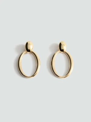 Kolczyki koła złoty - Kobieta - Rozmiar uniwersalny - MANGO