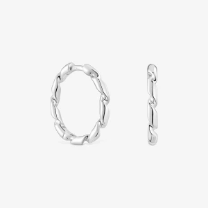Kolczyki Kreolki Ze Srebra 15 Mm Twisted - Tous Rozmiar