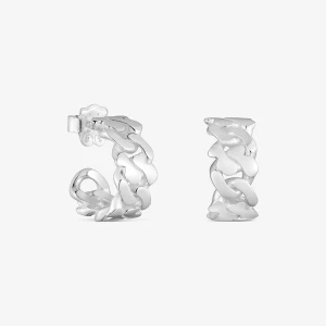 Kolczyki Kreolki Ze Srebra 17 Mm Tous Bear’s Chain - Tous srebrny