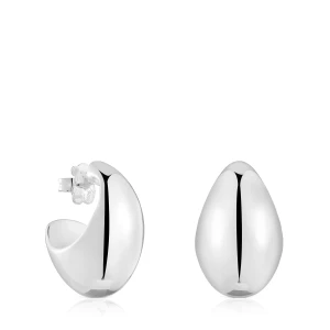 Kolczyki Kreolki Ze Srebra Warm - Tous Rozmiar