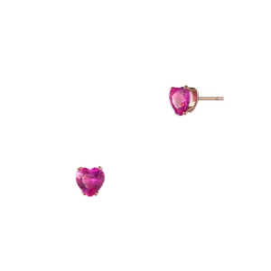 Kolczyki kształcie serca z cyrkonią Holiday