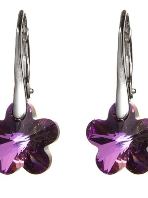 Kolczyki kwiatuszki srebro 925 Flower Vitrail Light Crystal SWAROVSKI® ELEMENTS SOTHO