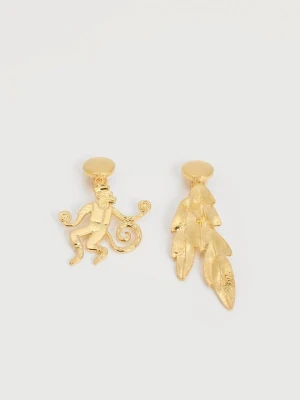 Kolczyki MOSCHINO w kolorze złota
