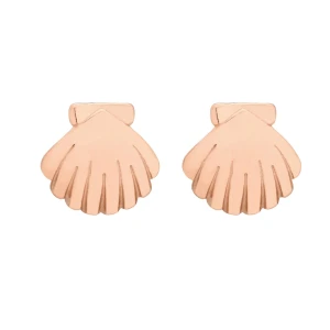 Kolczyki muszelki z różowego złota SOTHO