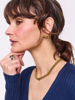 Kolczyki pozłacane w formie supełków TARANKO