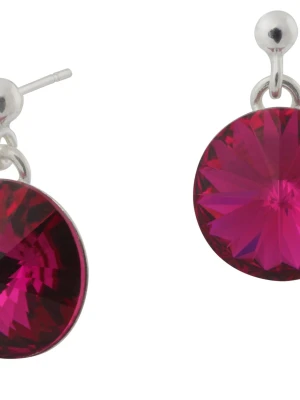 Kolczyki Rivoli Fuchsia SWAROVSKI® ELEMENTS SOTHO