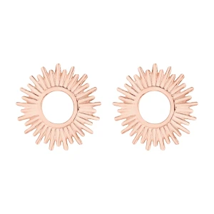 Kolczyki słoneczka z różowego złota SOTHO