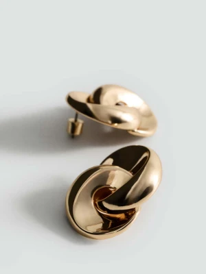 Kolczyki splecione koła złoty - Kobieta - Rozmiar uniwersalny - MANGO