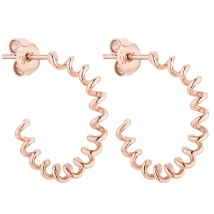 Kolczyki sprężynki z różowego złota SOTHO