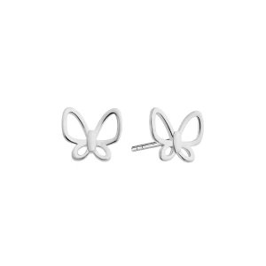 Kolczyki srebrne - motyle - Mini Mini - Biżuteria YES