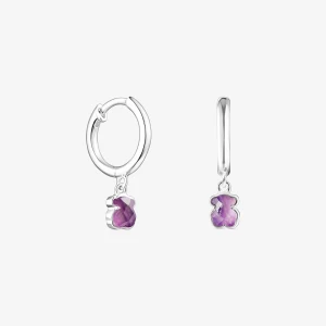 Kolczyki Srebrne Z Ametystami Cool Color - Tous Rozmiar