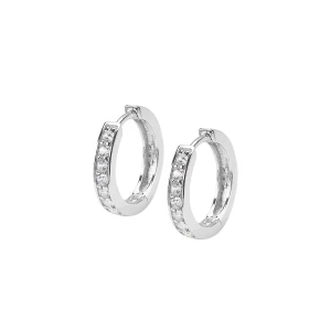 Kolczyki srebrne z cyrkoniami - koła - YES Rings YES Rings - Biżuteria YES