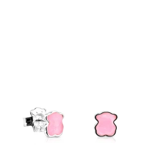 Kolczyki Srebrne Z Różowym Kwarcem Tous Color - Tous Rozmiar