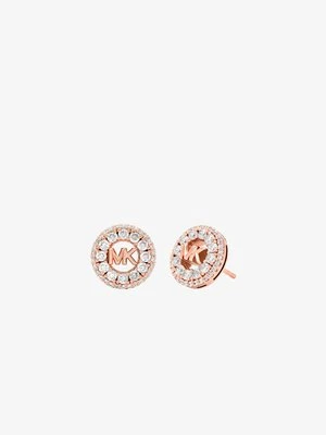 Kolczyki-sztyfty Fulton pokryte metalem szlachetnym z logo w stylu pavé Michael Kors