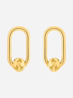 Kolczyki sztyfty w kolorze złotym Joop