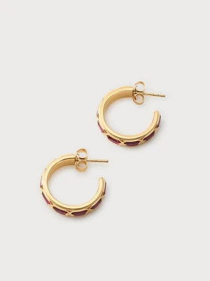 Kolczyki Thomas Sabo ciemnoczerwony