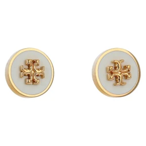Kolczyki Tory Burch Kira 90547 Biały