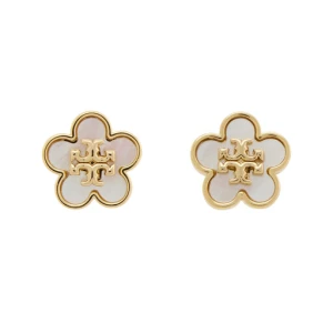 Kolczyki Tory Burch Kira Flower 157351 Złoty