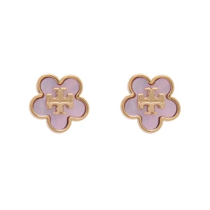 Kolczyki Tory Burch Mop Stud Earrings 157351 Różowy