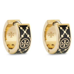 Kolczyki Tory Burch Small T Monogram Hoop Earring 157223 Złoty