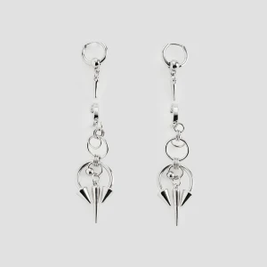 Kolczyki w kolorze srebrnym 2-pak House