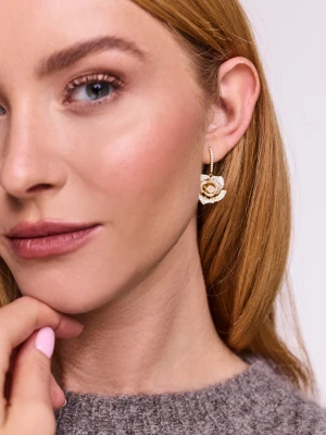 Kolczyki w kształcie róż z cyrkoniami TARANKO