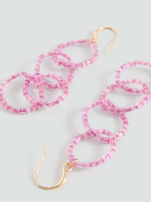 Kolczyki wiszące koła złoty - Dziewczyna - Rozmiar uniwersalny - MANGO TEEN