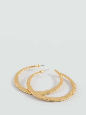 Kolczyki wypukłe koła złoty - Dziewczyna - Rozmiar uniwersalny - MANGO TEEN