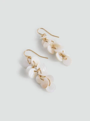 Kolczyki z koralikami biały - Teen - Rozmiar uniwersalny - MANGO TEEN