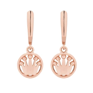 Kolczyki z koronami z różowego złota SOTHO